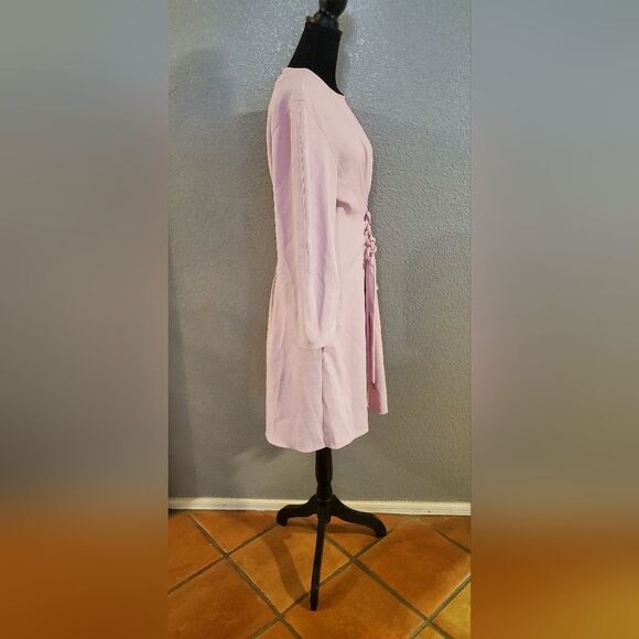 RTR Tibi Chalky Drape Corset longsleeve Dress Pink‎ - Picture 9 of 15